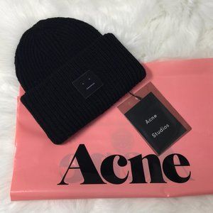 Acne Studios Pansy Beanie Black